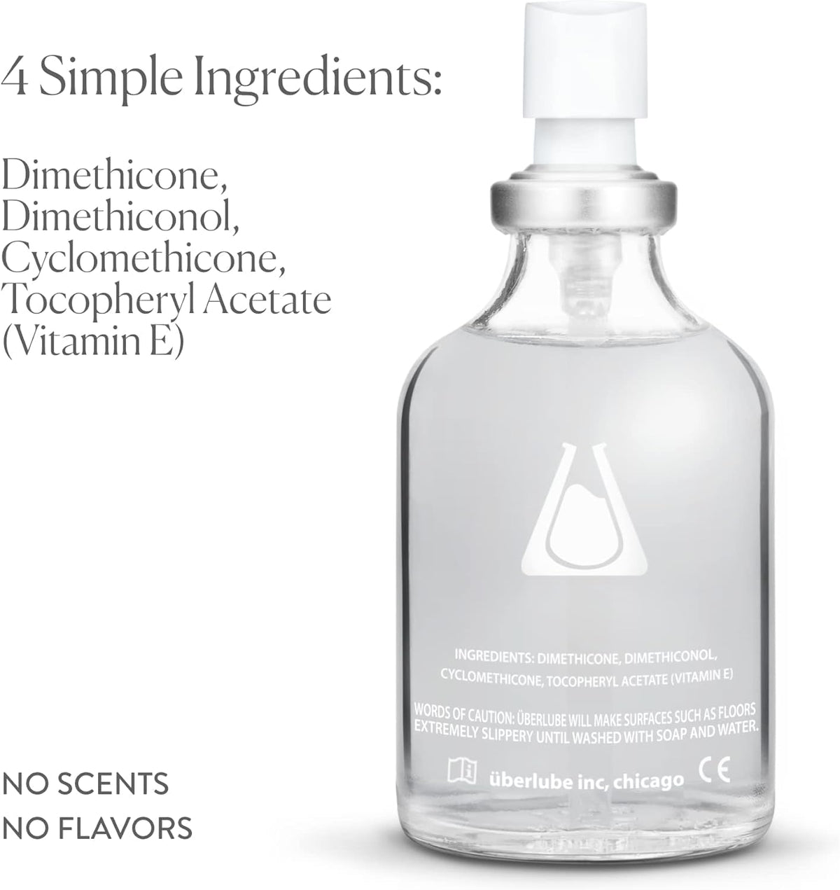 Uberlube Premium Silicone Lube - Unscented and Ultra Smooth (112 ml)